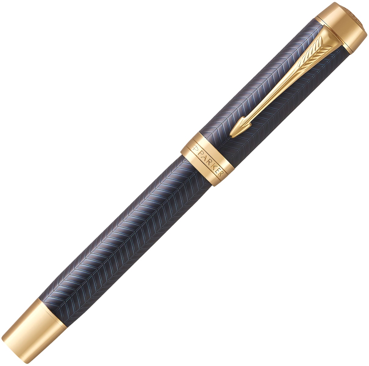  Перьевая ручка Parker Duofold Prestige Centennial F307, Blue Chevron GT (Перо M), фото 2