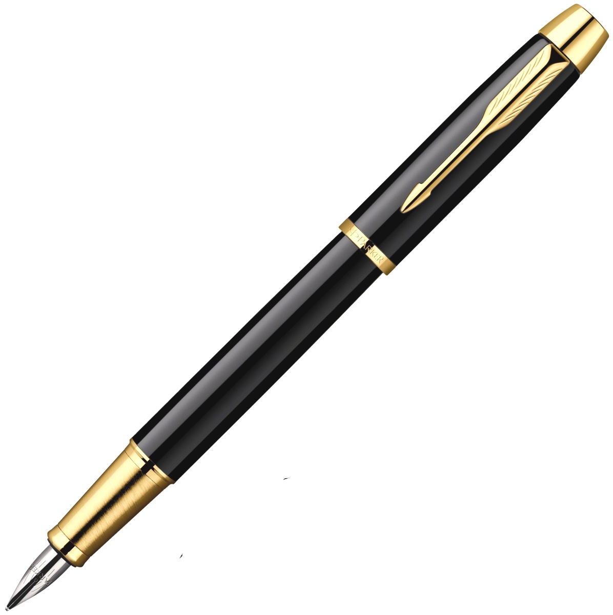 Перьевая ручка Parker I.M. Metal F220, Deep Black GT (Перо F)