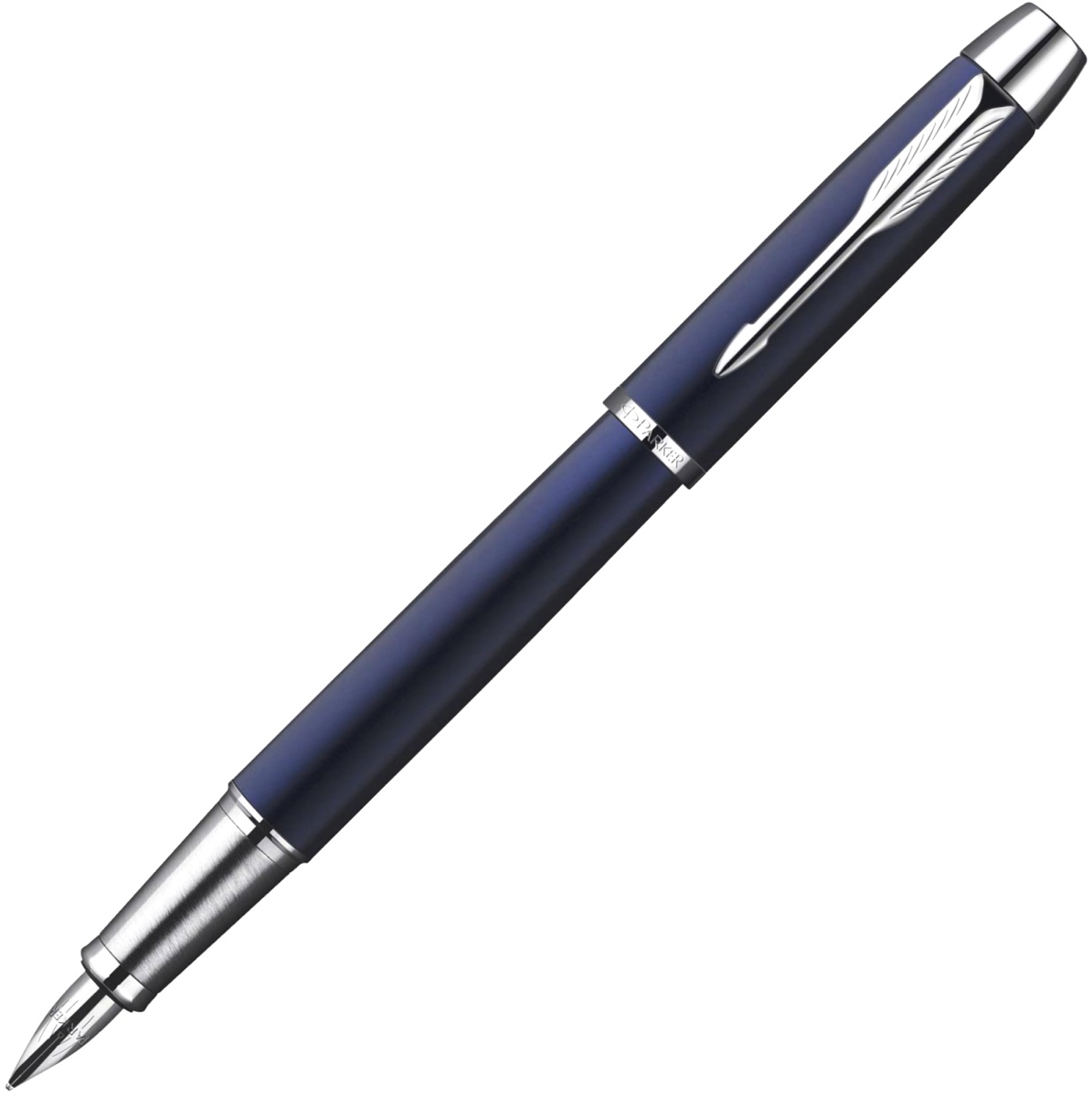 Перьевая ручка Parker I.M. Metal F221, Deep Blue CT (Меро M)