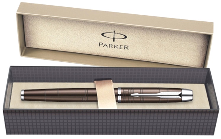Перьевая ручка Parker I.M. Premium F222, Metallic Brown (перо F), фото 3