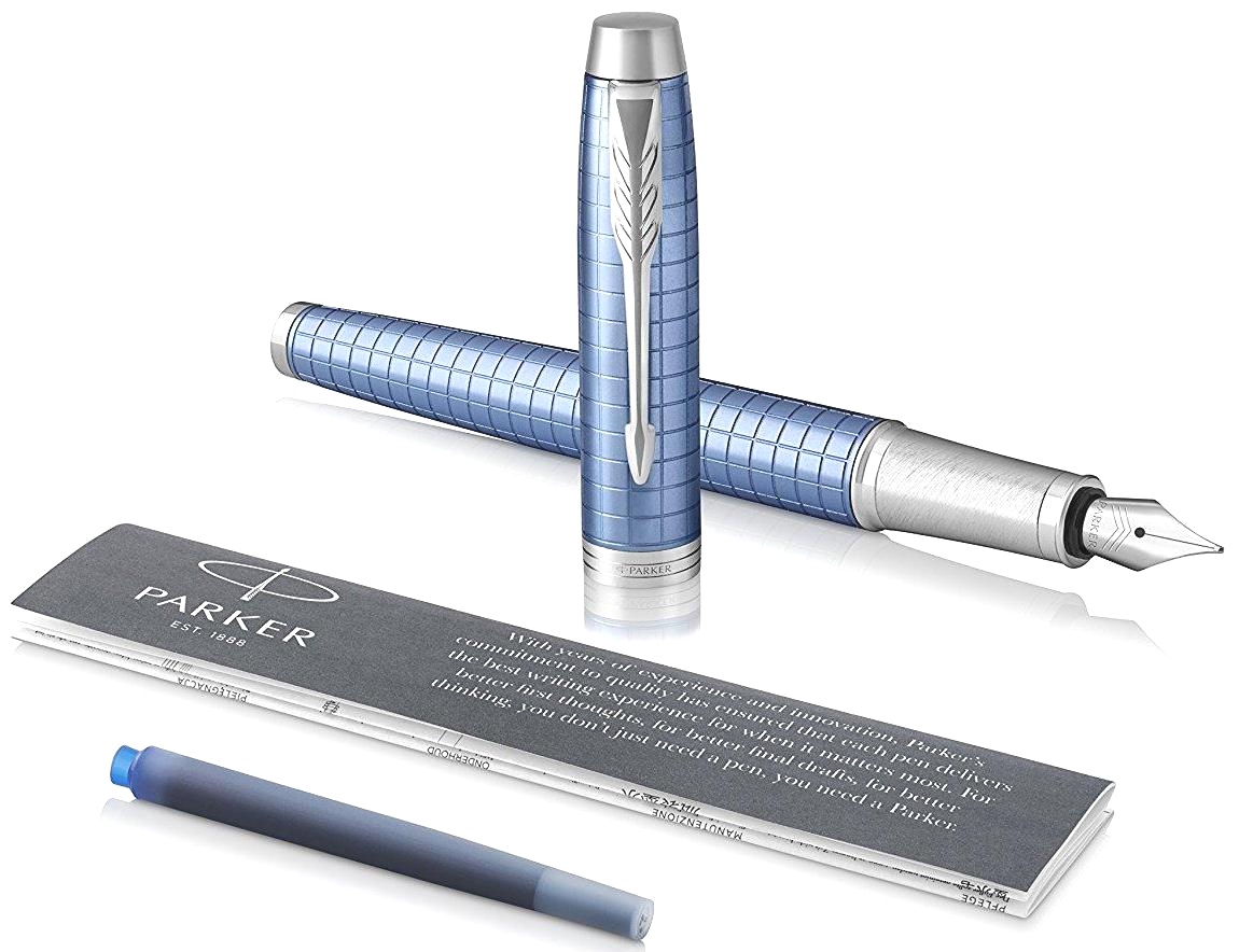  Перьевая ручка Parker IM Premium F322, Blue CT (Перо F), фото 5
