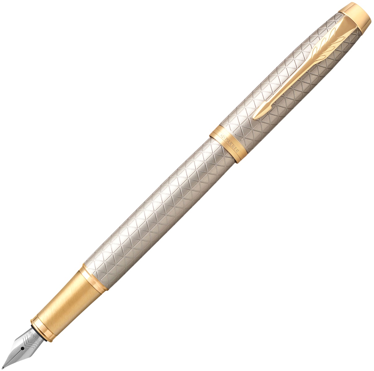  Перьевая ручка Parker IM Premium F323, Grey GT (Перо F)