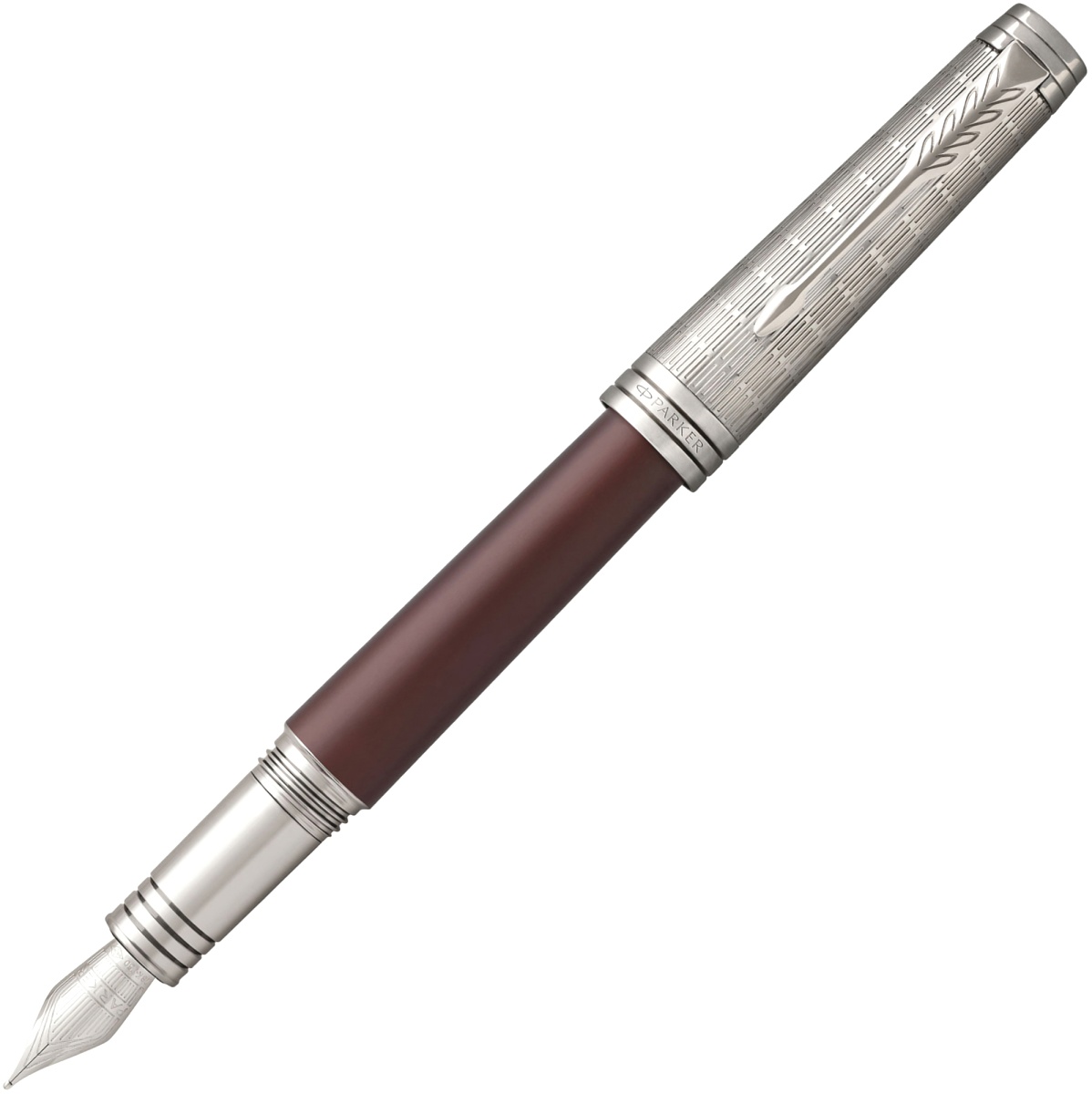 Перьевая ручка Parker Premier Crimson F567, Red RT (Перо F)