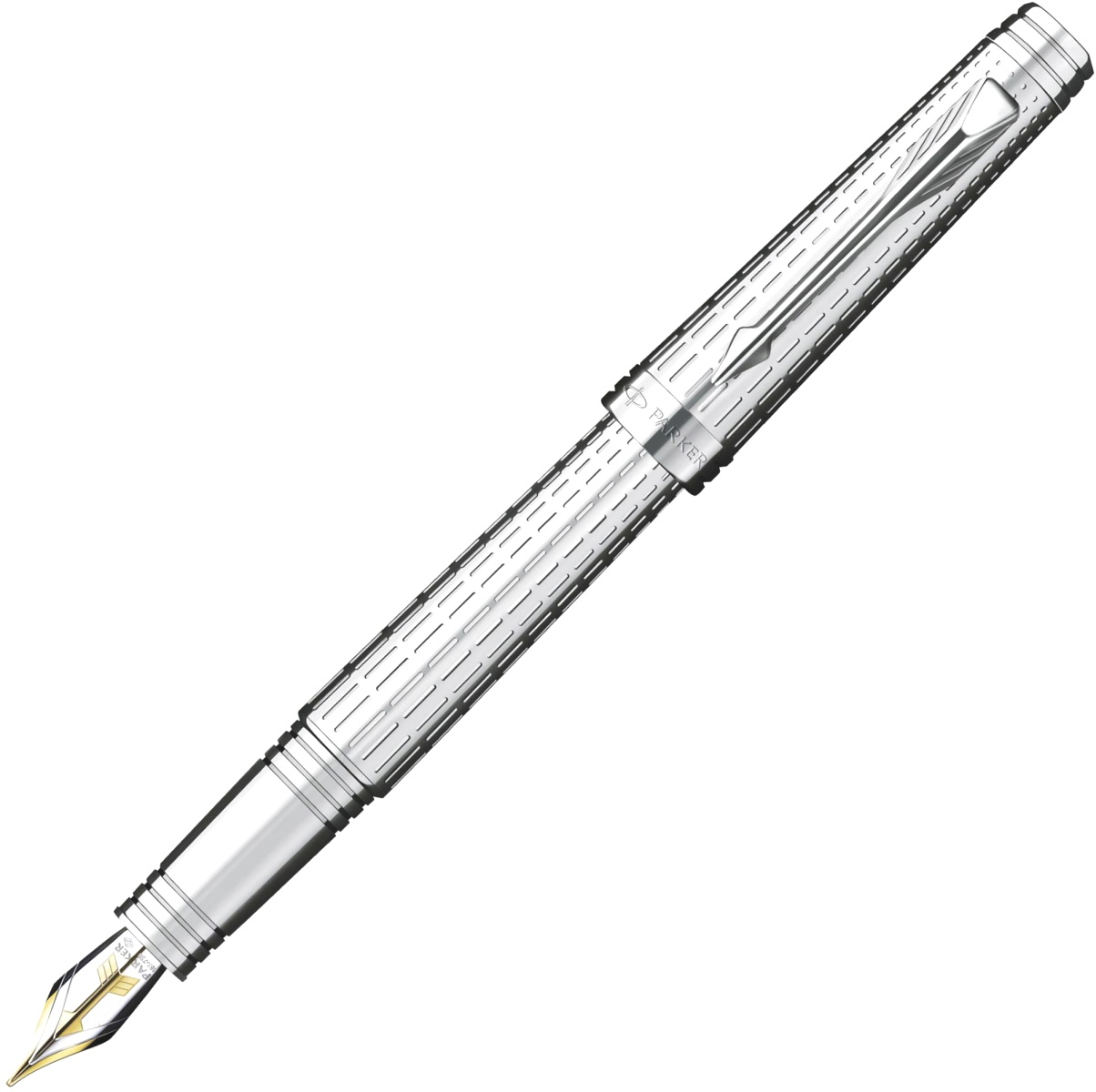Перьевая ручка Parker Premier DeLuxe Graduated F562, Chiselling ST (Перо F)
