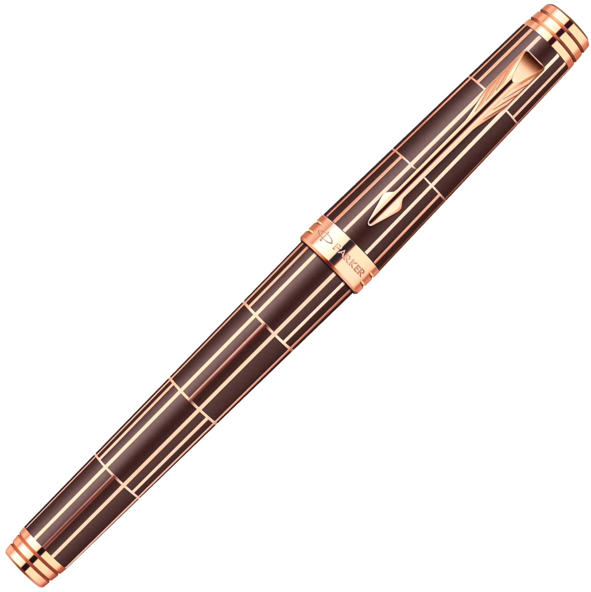 Перьевая ручка Parker Premier Luxury F565, Brown PGT (Перо F), фото 2