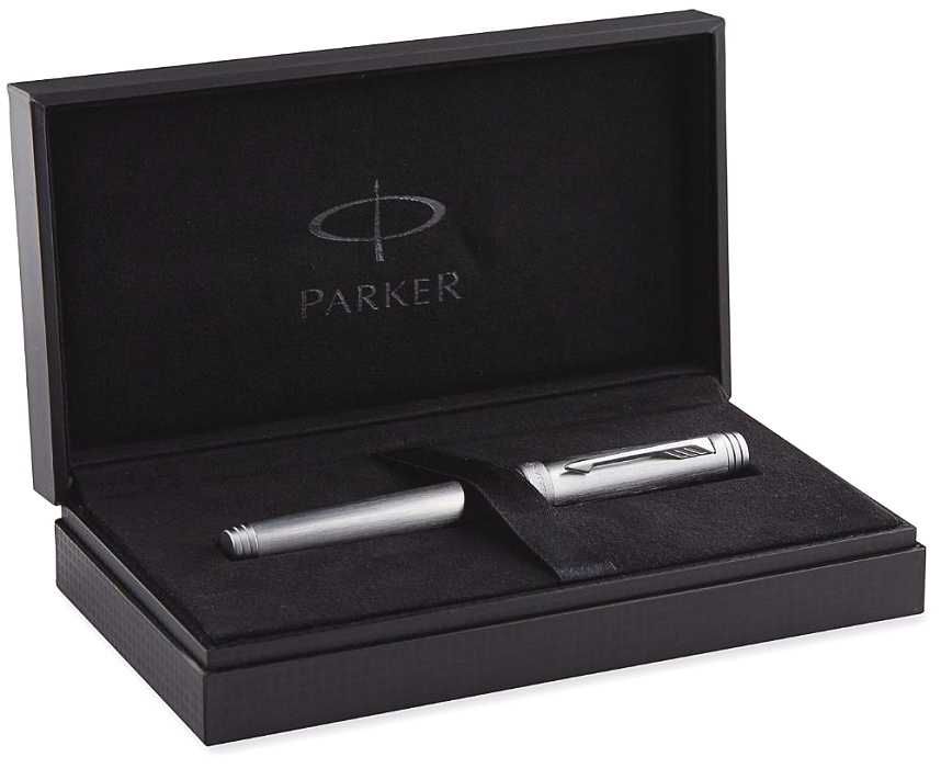 Перьевая ручка Parker Premier Monochrome F564, Titanium (Перо M), фото 3