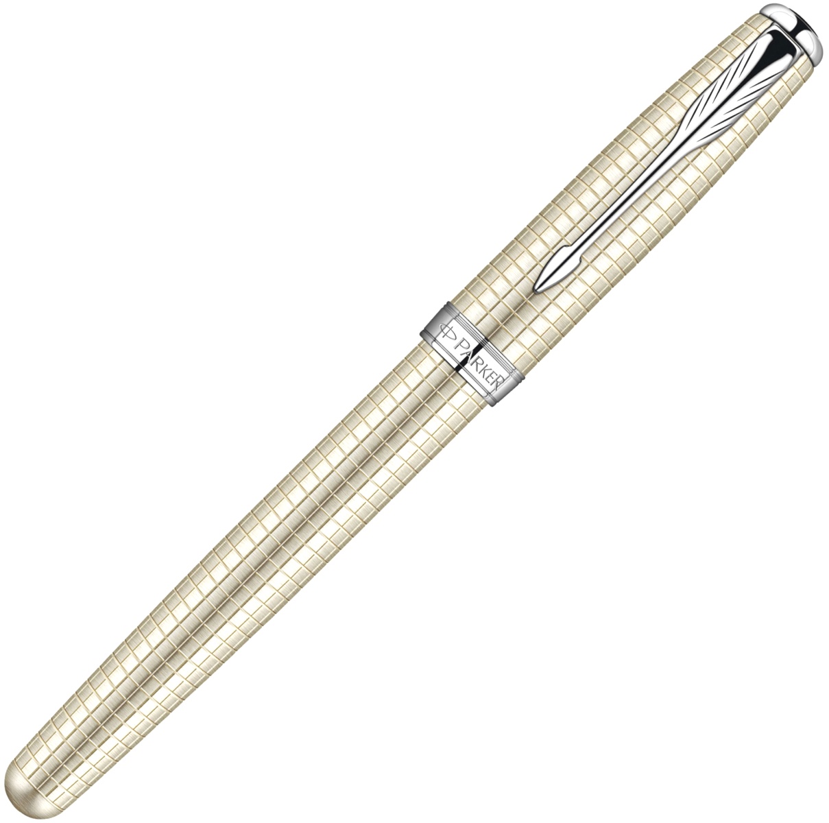 Перьевая ручка Parker Sonnet`10 F535, Ciselle Decal Sterling Silver CT (Перо F), фото 2
