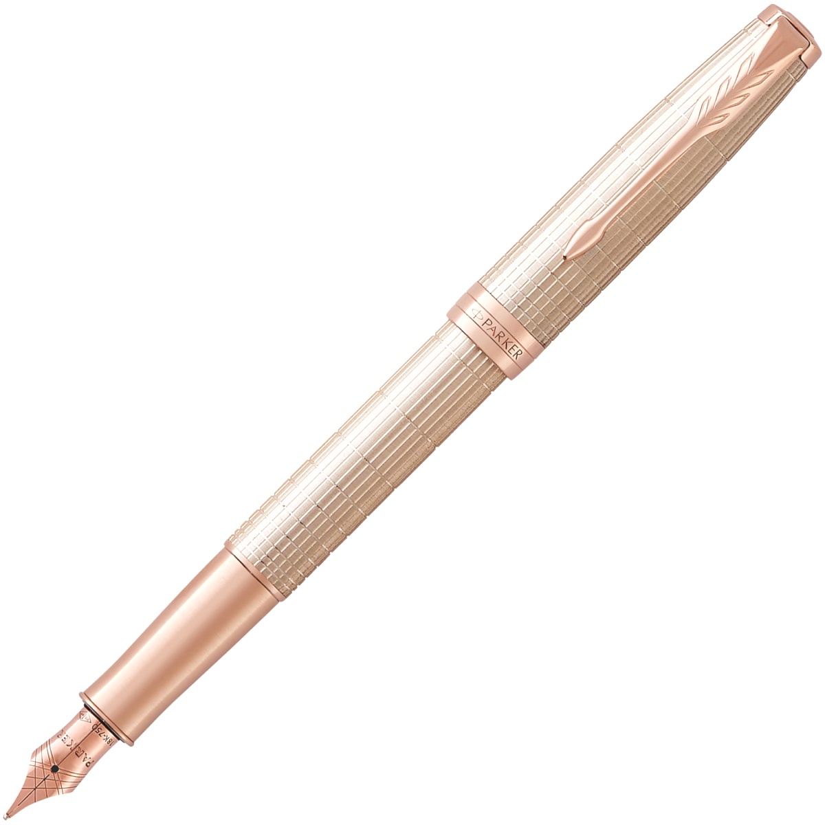  Перьевая ручка Parker Sonnet Core F535, Cisele Sterling Silver PGT (Перо F)