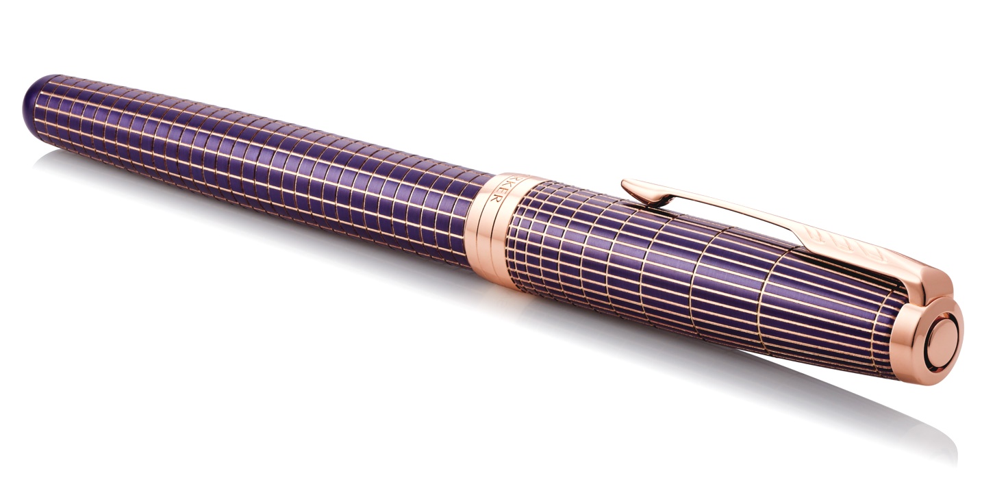  Перьевая ручка Parker Sonnet Core, Purple Matriz Cisele GT (Перо F), фото 4