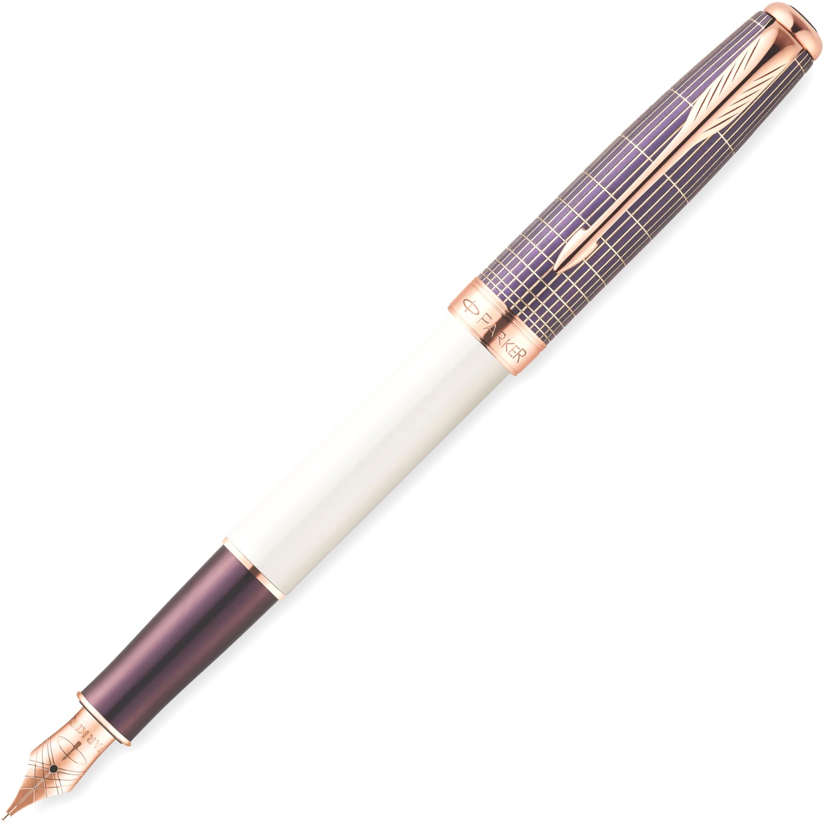 Перьевая ручка Parker Sonnet F533 Special Edition 2015, Contort Purple Cisele (Перо F)