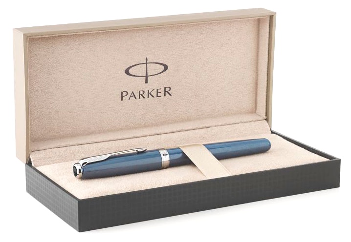 Перьевая ручка Parker Sonnet F533 Special Edition 2015, Secret Blue Shell (Перо F), фото 4