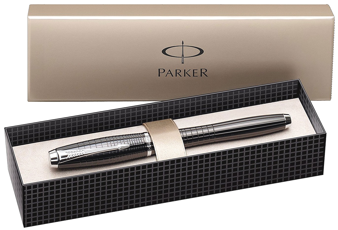 Перьевая ручка Parker Urban Premium F204, Ebony Metal Chiselled CT, фото 3