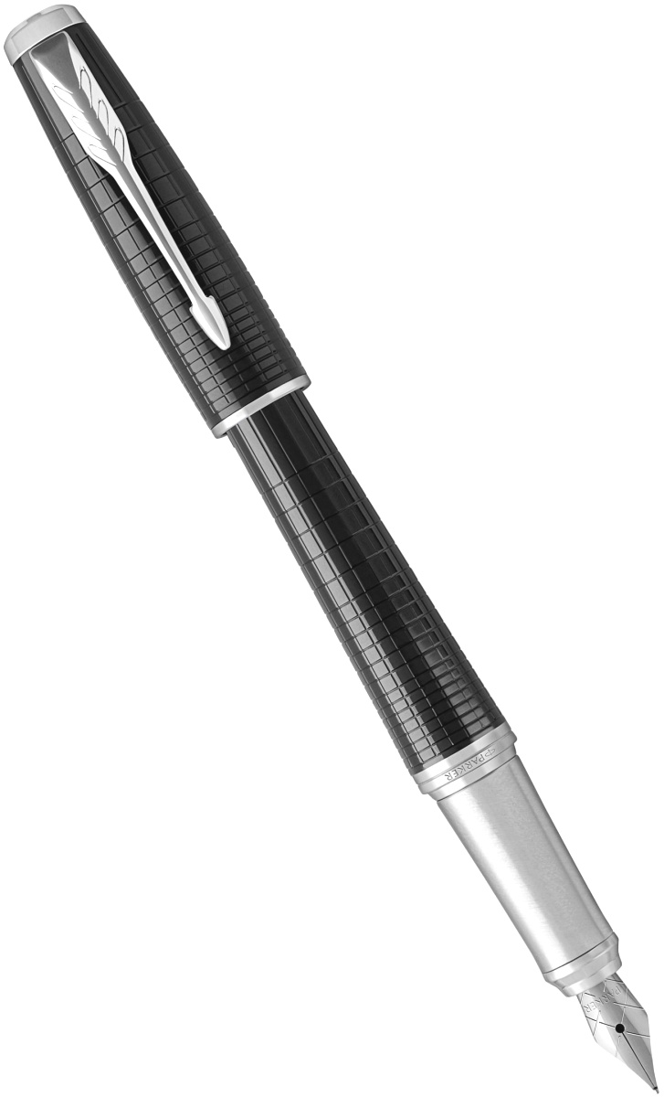  Подарочный набор: перьевая ручка + блокнот Parker Urban Premium F312 Перо (M), Ebony Metal Chiselled CT, фото 3