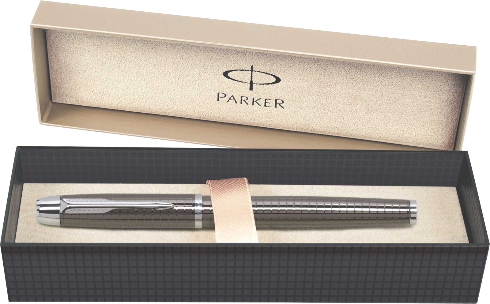 Ручка пятый пишущий узел Parker IM Premium F522, Deep Gun Metal Chiselled CT, фото 3