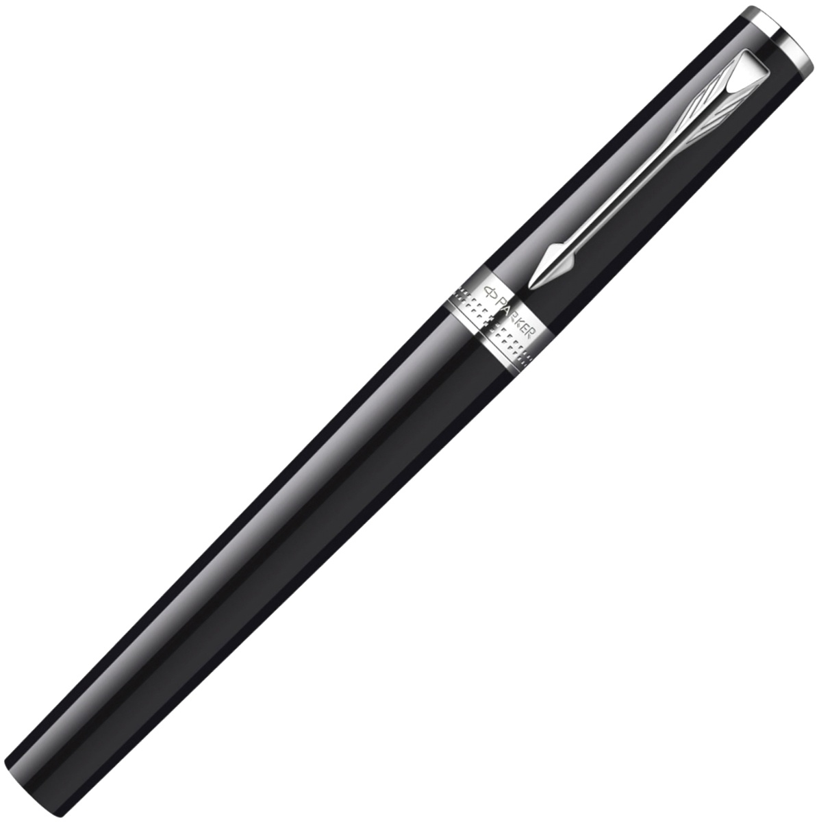 Ручка 5й пишущий узел Parker Ingenuity Large F500, Black Lacquer CT, фото 2