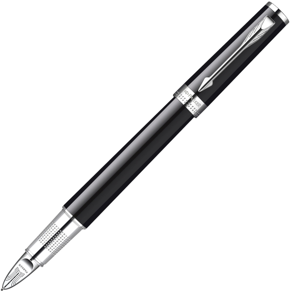 Ручка 5й пишущий узел Parker Ingenuity Large F500, Black Lacquer CT