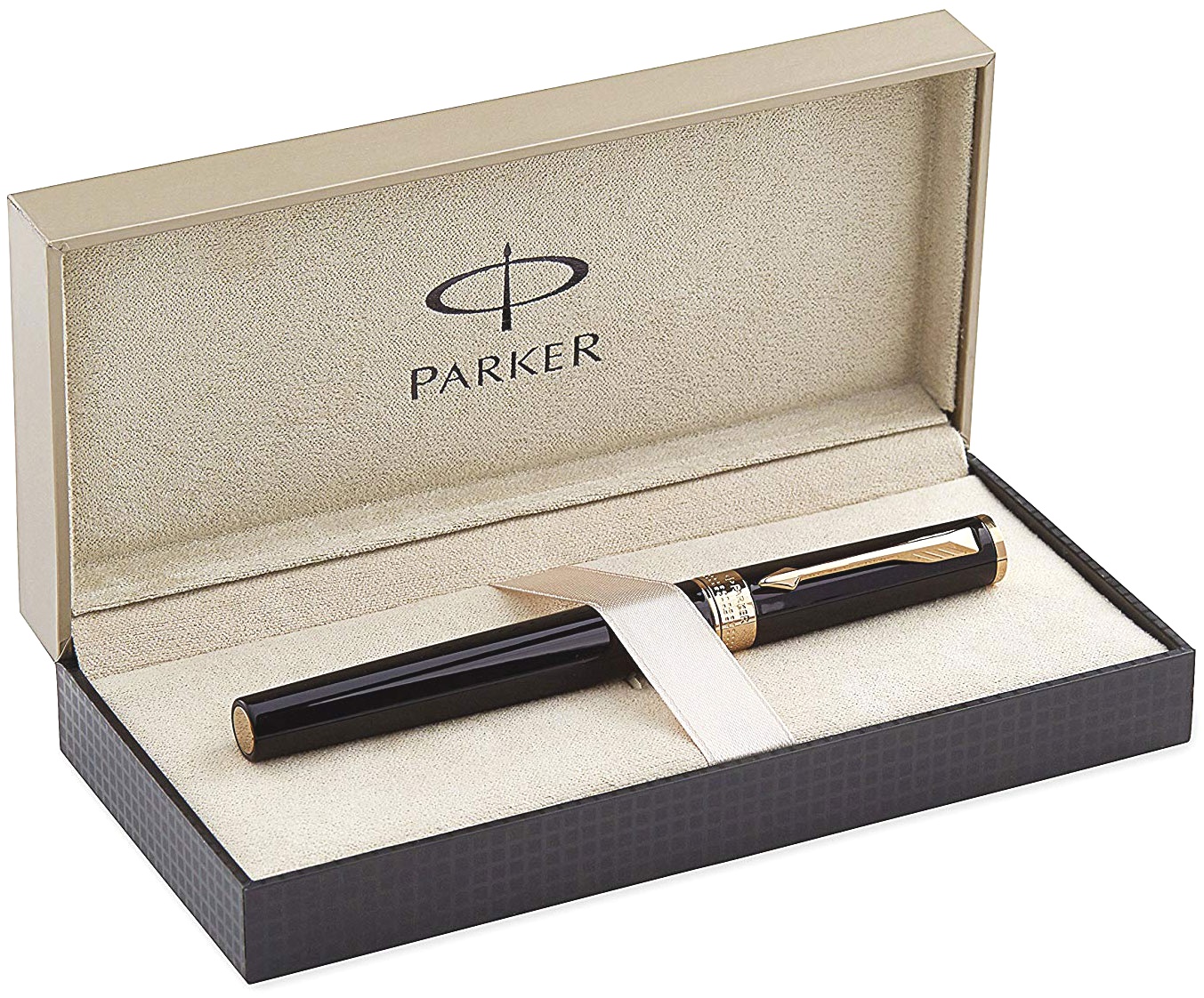 Ручка пятый пишущий узел Parker Ingenuity Large F500, Black Lacquer GT, фото 3
