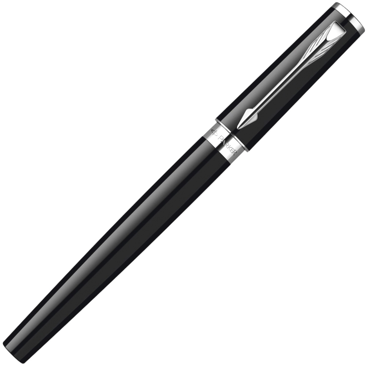 Ручка 5й пишущий узел Parker Ingenuity Slim F500, Black Lacquer CT, фото 2