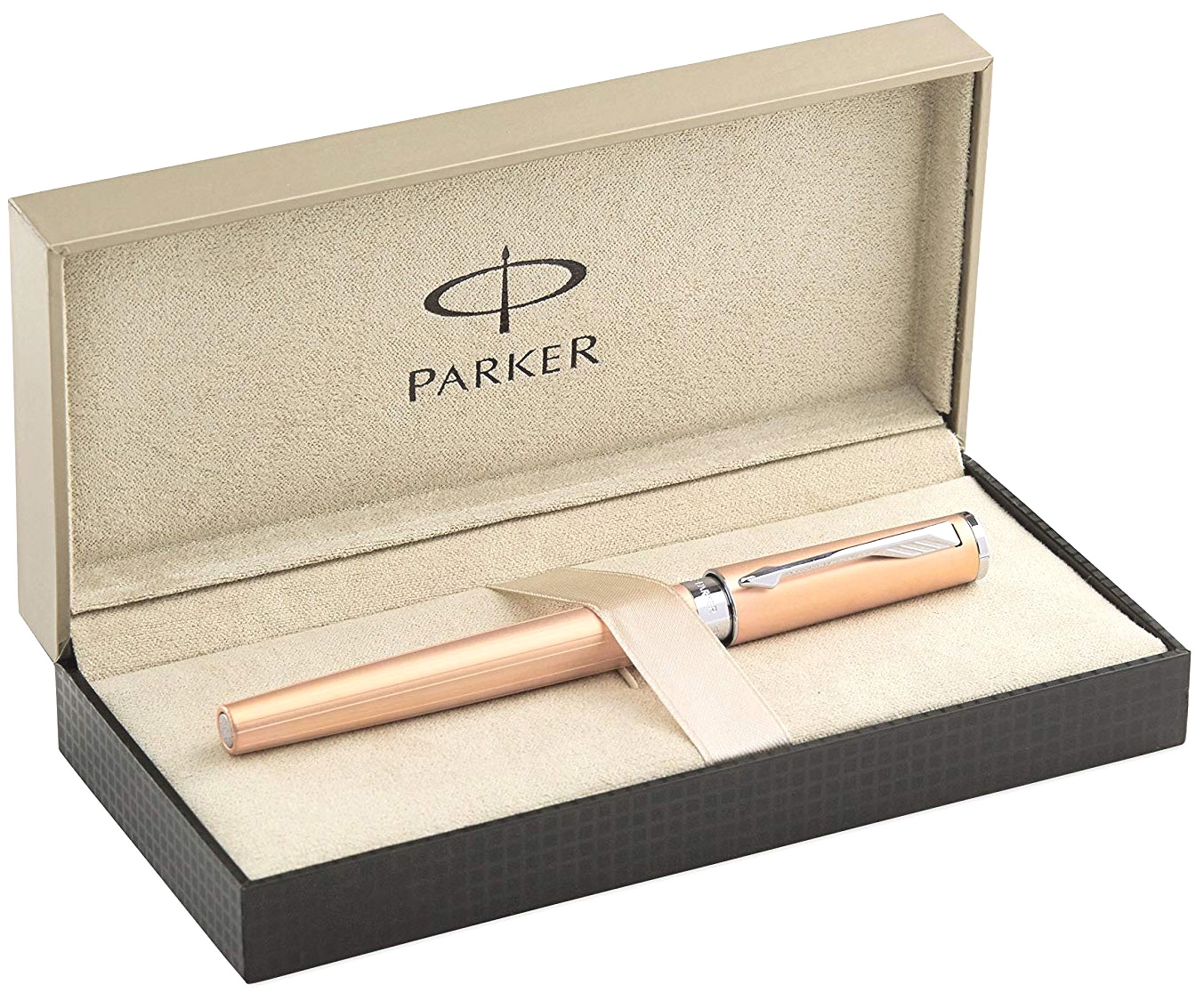 Ручка 5й пишущий узел Parker Ingenuity Slim F501, Pink Gold PVD CT, фото 3
