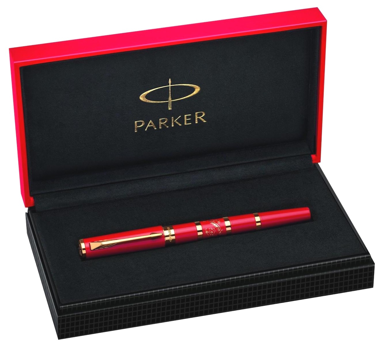 Ручка-5й пишущий узел Parker Ingenuity Slim F502 Limited Edition, Red Dragon GT, фото 4