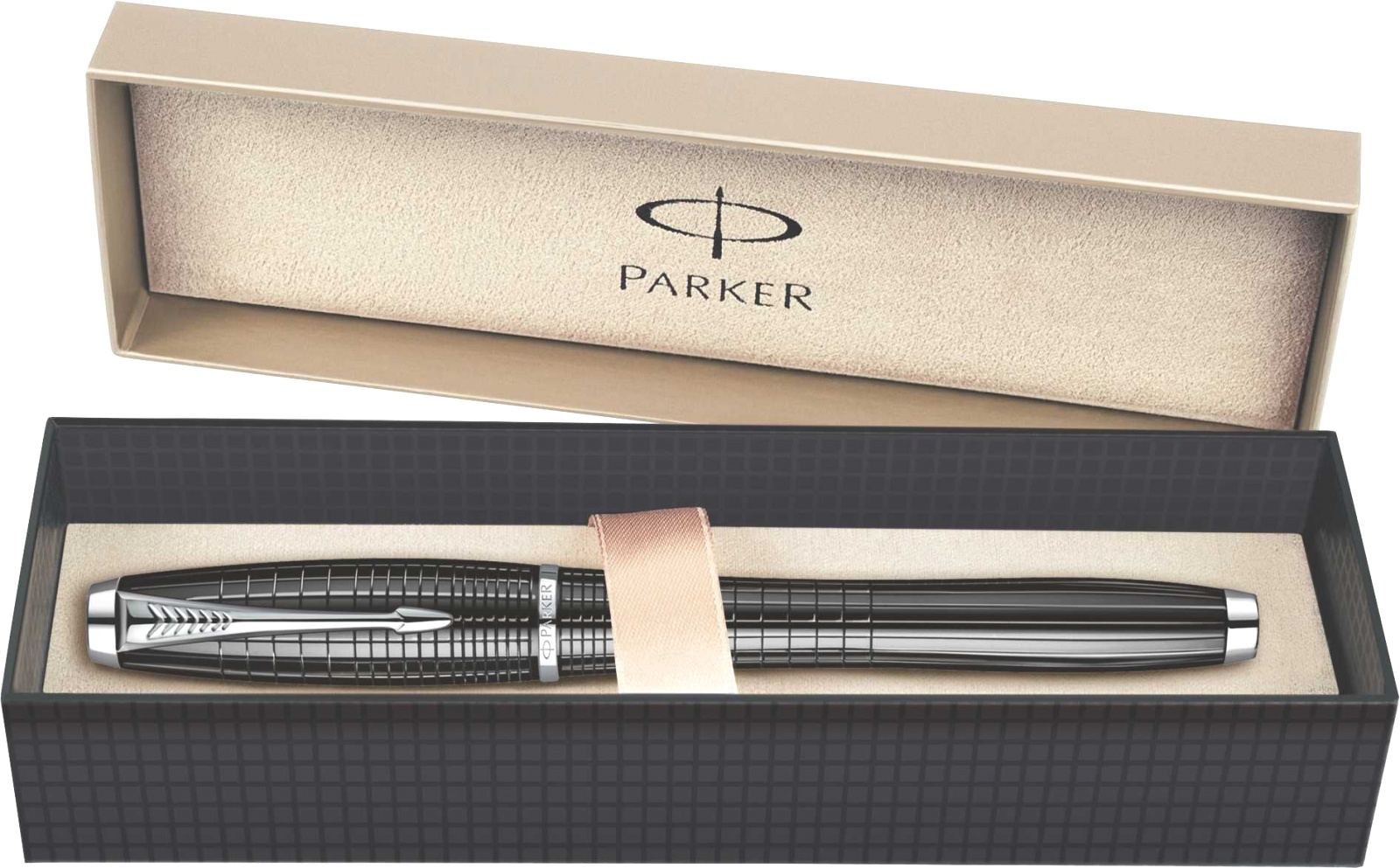 Ручка 5й пишущий узел Parker Urban Premium F504, Ebony Metal Chiselled, фото 3
