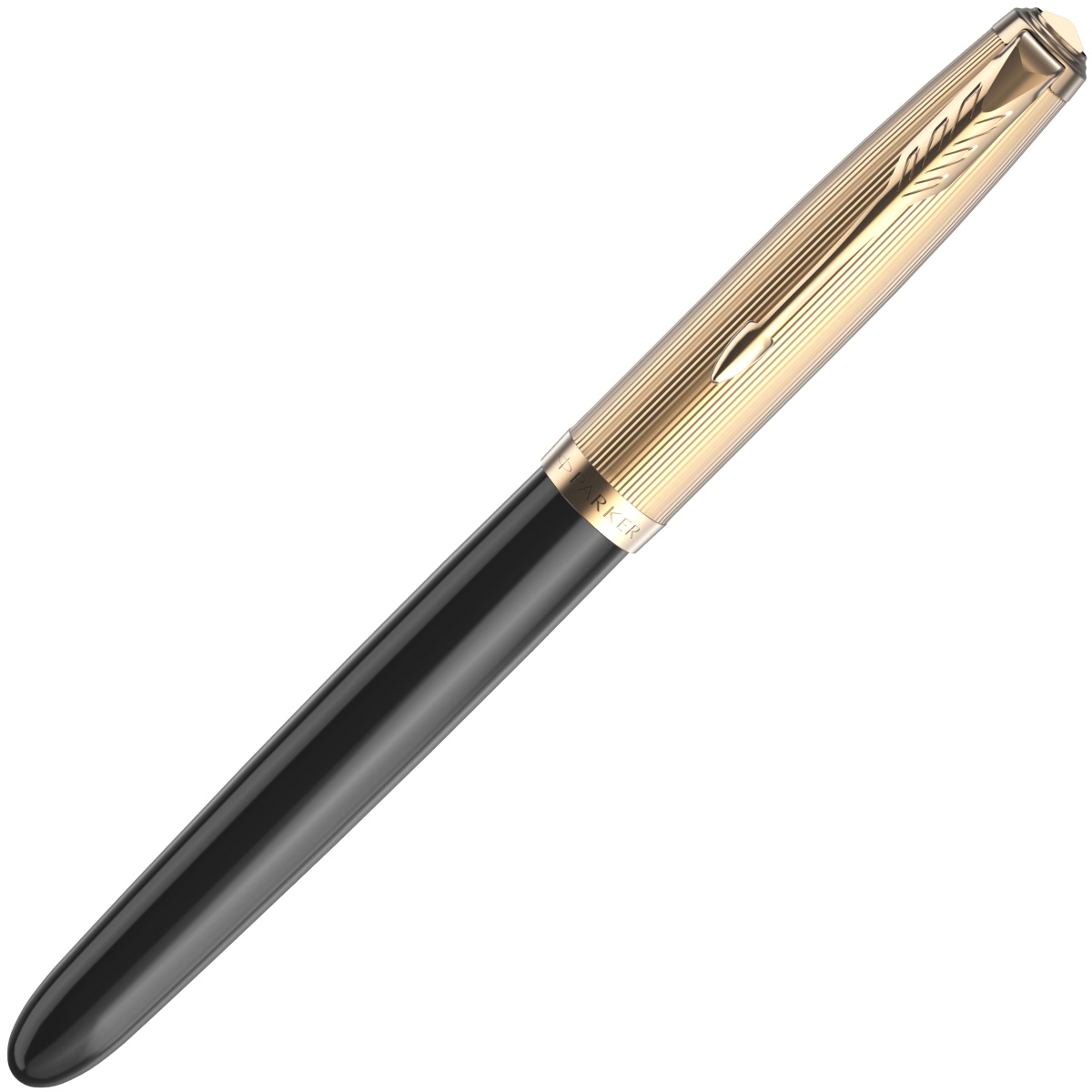  Ручка перьевая Parker 51 Premium, Black GT (Перо F), фото 2