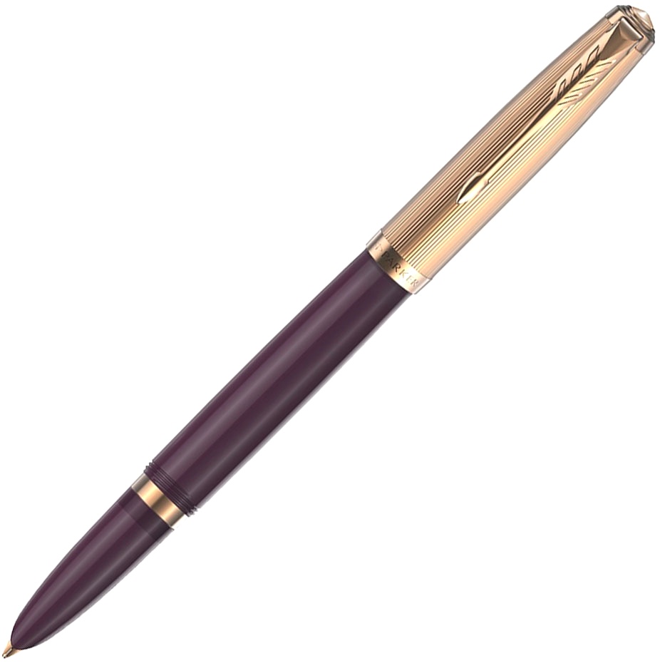  Ручка перьевая Parker 51 Premium, Plum GT (Перо F)