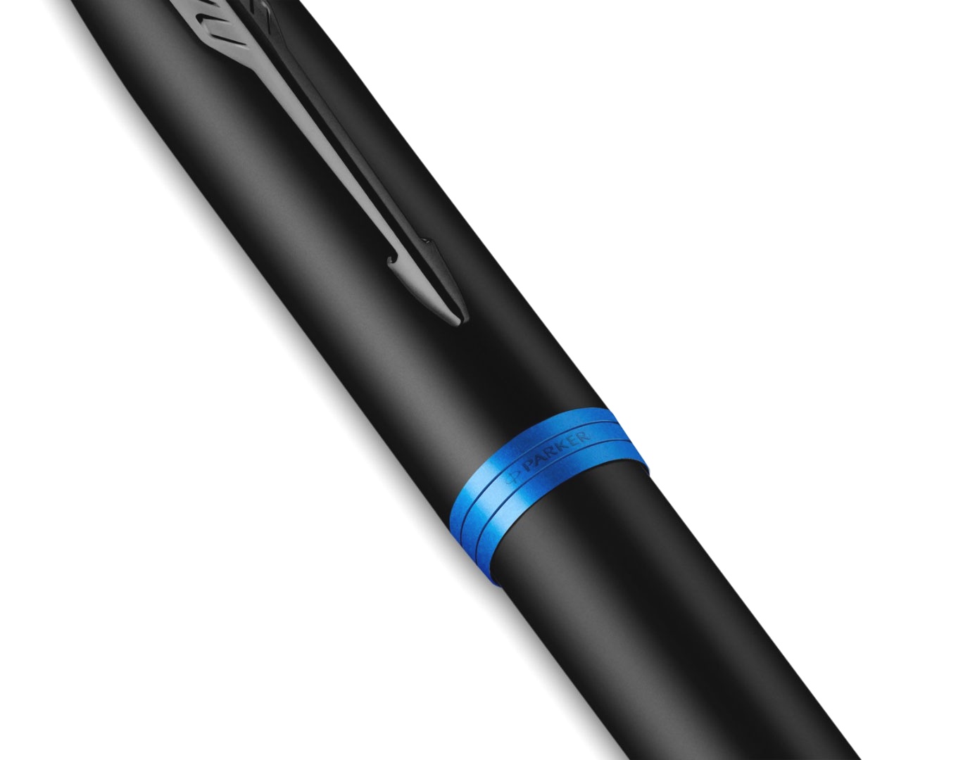  Ручка перьевая Parker IM Vibrant Rings F315, Flame Blue PVD (Перо F), фото 5