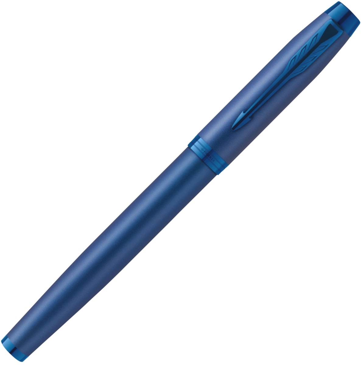  Ручка перьевая Parker IM Monochrome F328, Blue PVD (Перо M), фото 2