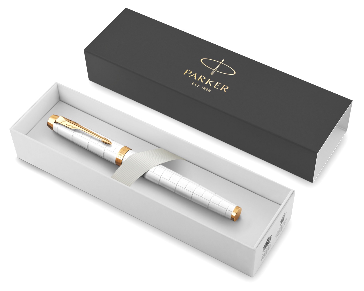  Ручка перьевая Parker IM Premium F318, Pearl GT (Перо F), фото 4