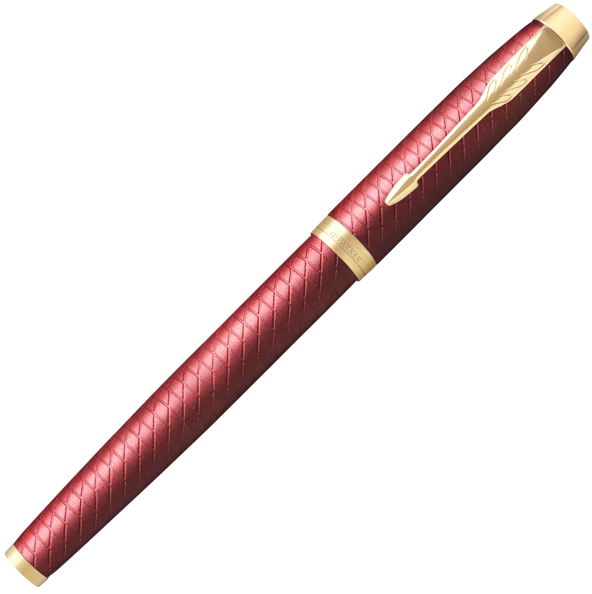  Ручка перьевая Parker IM Premium F318, Red GT (Перо F), фото 2