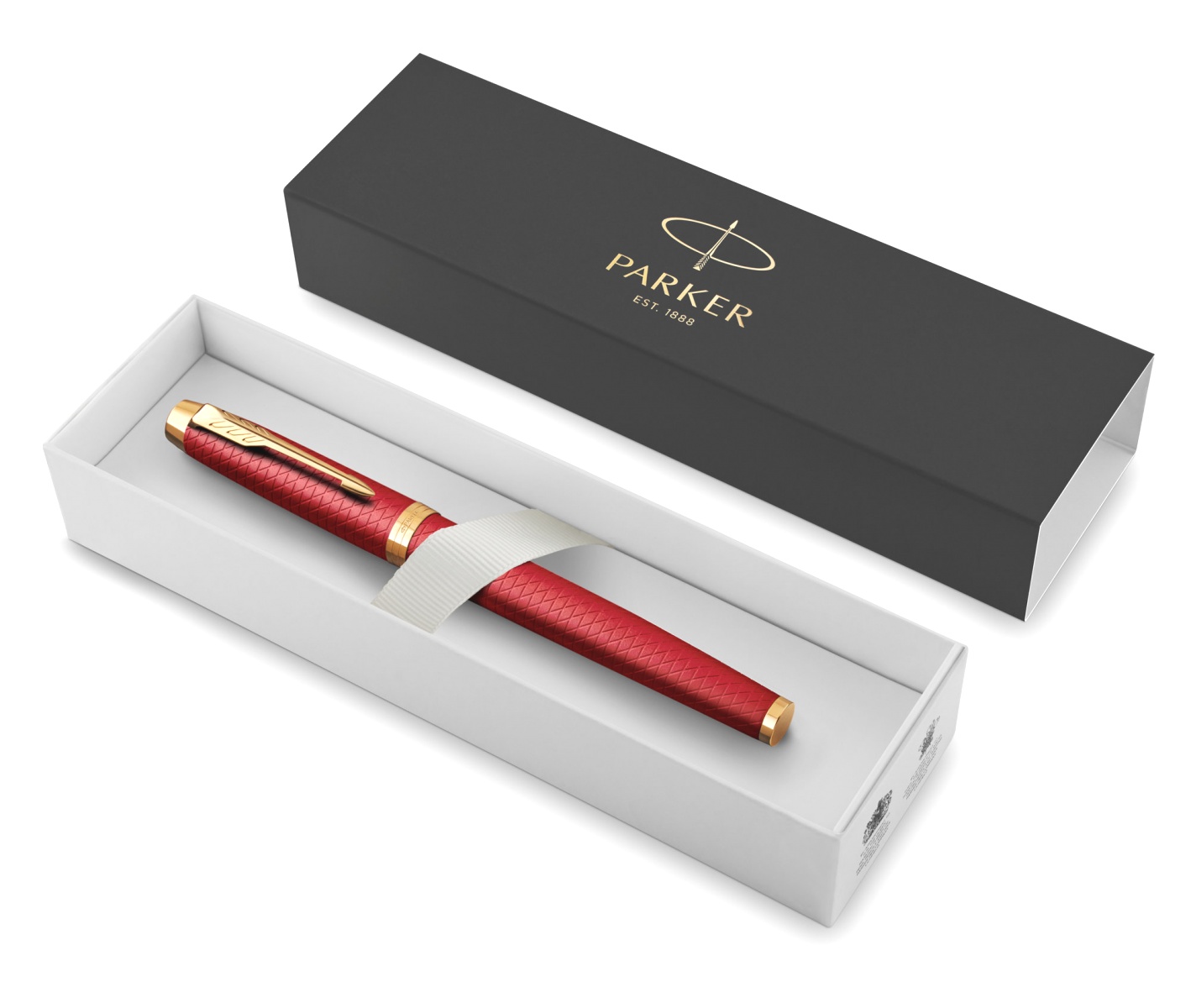  Ручка перьевая Parker IM Premium F318, Red GT (Перо F), фото 4
