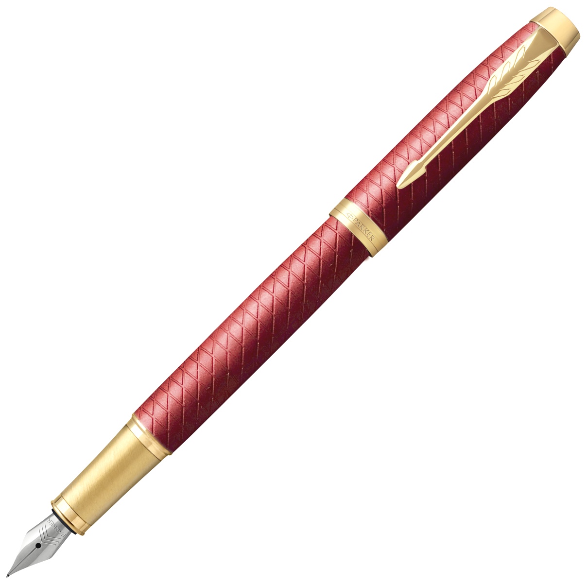  Ручка перьевая Parker IM Premium F318, Red GT (Перо F)