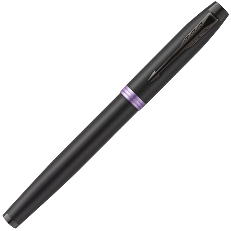  Ручка перьевая Parker IM Vibrant Rings F315, Amethyst Purple PVD (Перо M), фото 2