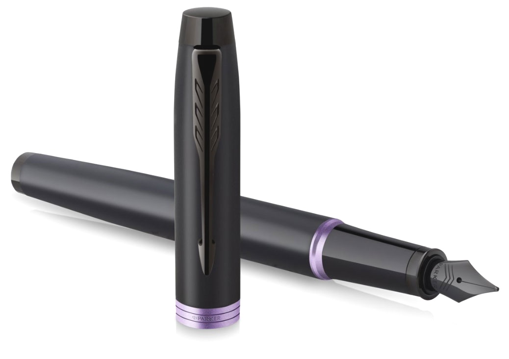  Ручка перьевая Parker IM Vibrant Rings F315, Amethyst Purple PVD (Перо M), фото 4