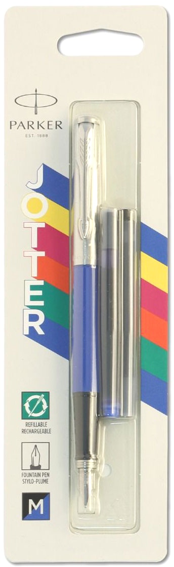  Ручка перьевая Parker Jotter Original F60, Blue Chrom CT (Перо M)