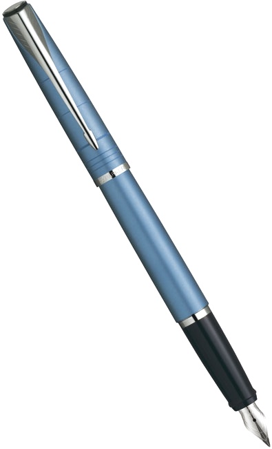 Ручка перьевая Parker Latitude F197, Slate Blue (Перо M)