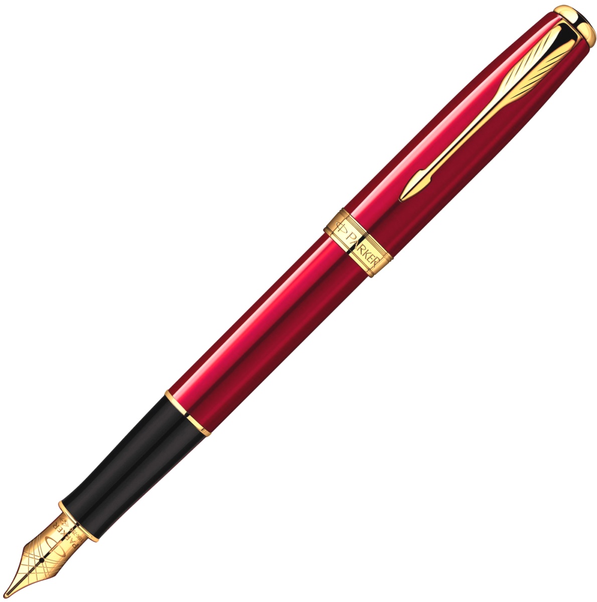 Ручка перьевая Parker Sonnet`13 F539, Lacquer Red GT (Перо F)