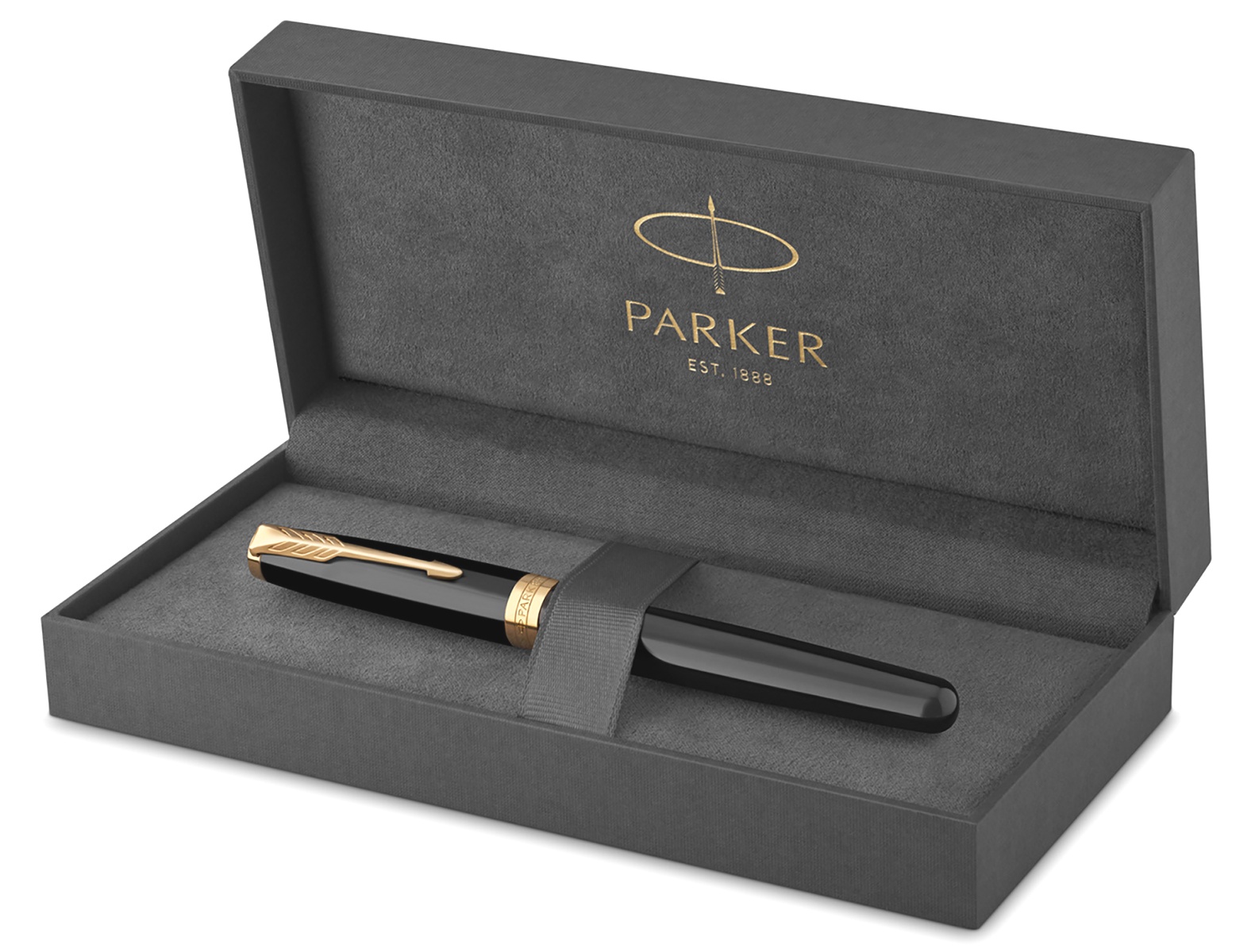  Ручка перьевая Parker Sonnet Core F530, Lacquer Black GT (Перо F), фото 5