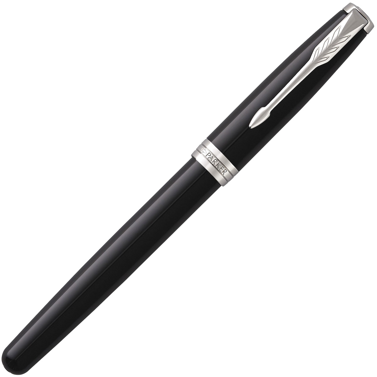  Ручка перьевая Parker Sonnet Core F530, Lacquer Black СT (Перо F), фото 2