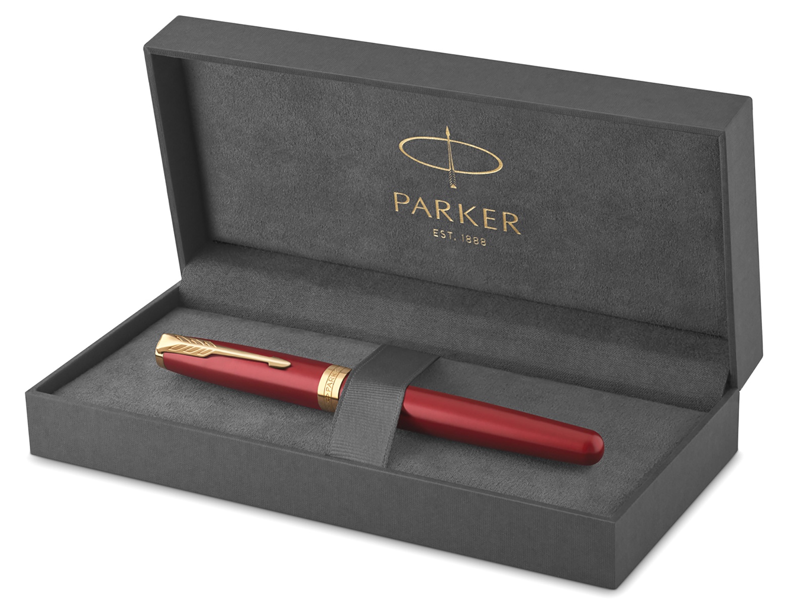  Ручка перьевая Parker Sonnet Core F539, Lacquer Red GT (Перо F), фото 5