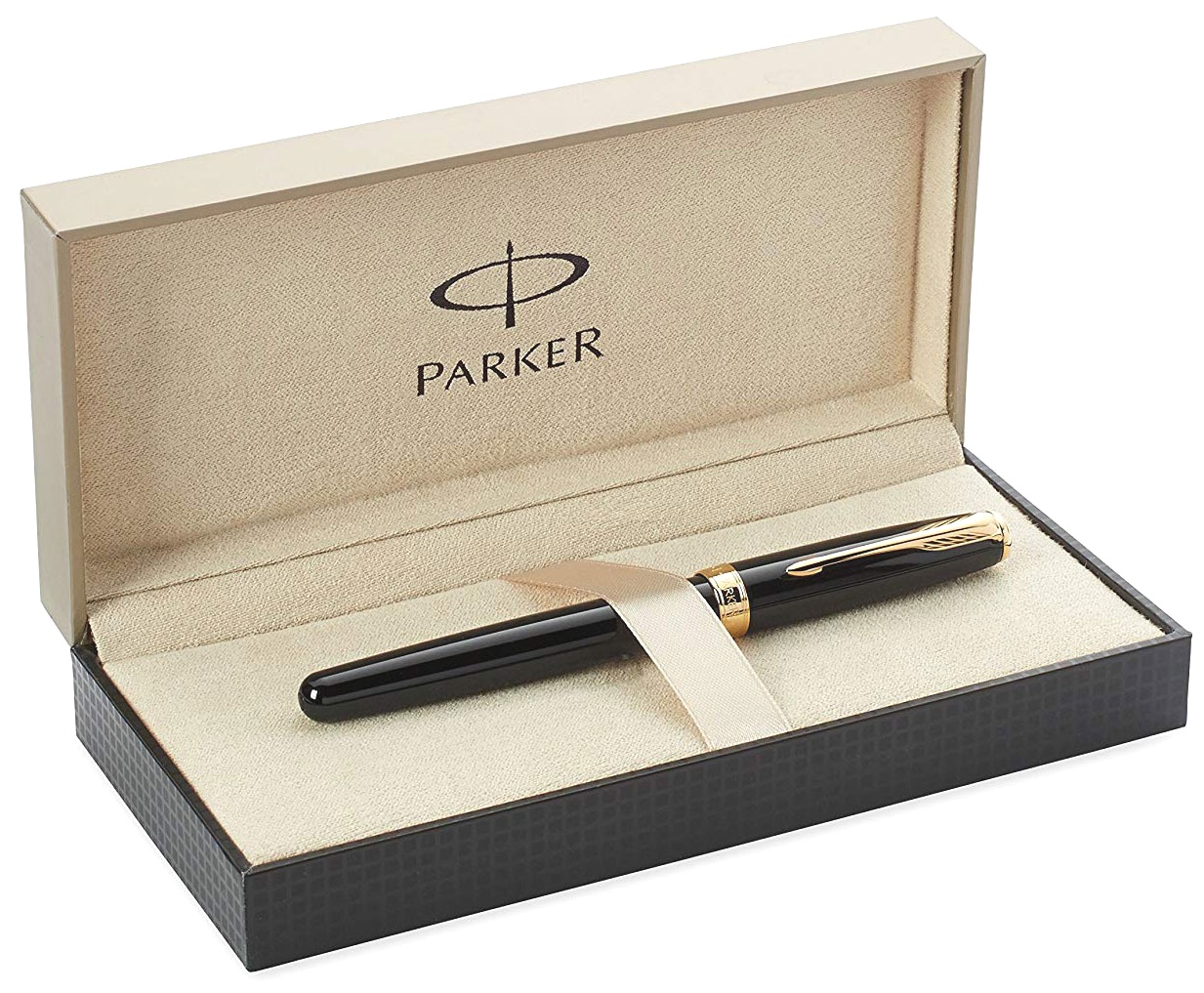 Ручка перьевая Parker Sonnet F530 GF, Lacquer Black GT (Перо F), фото 4