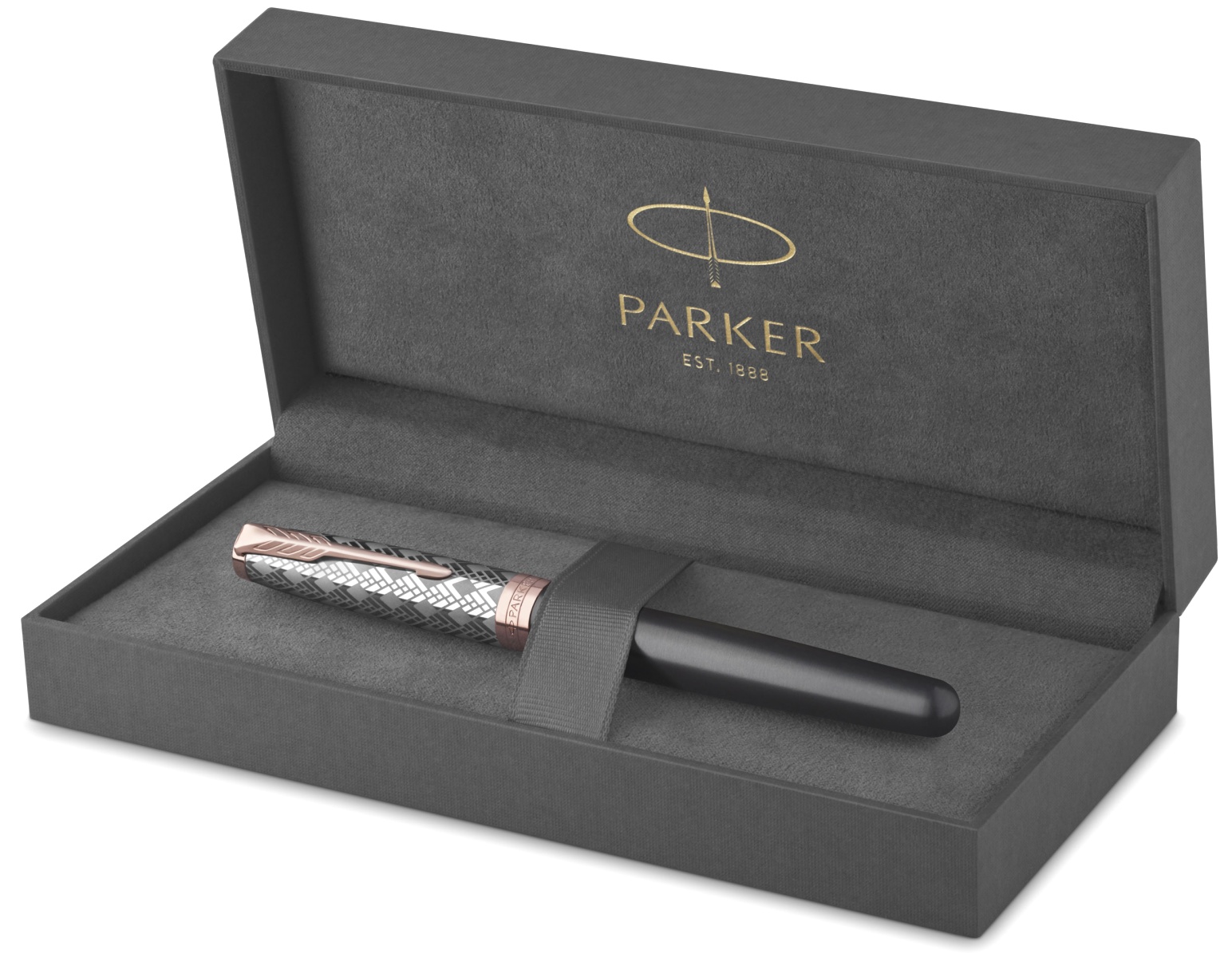  Ручка перьевая Parker Sonnet Premium F537, Metal Grey PGT (Перо F), фото 4