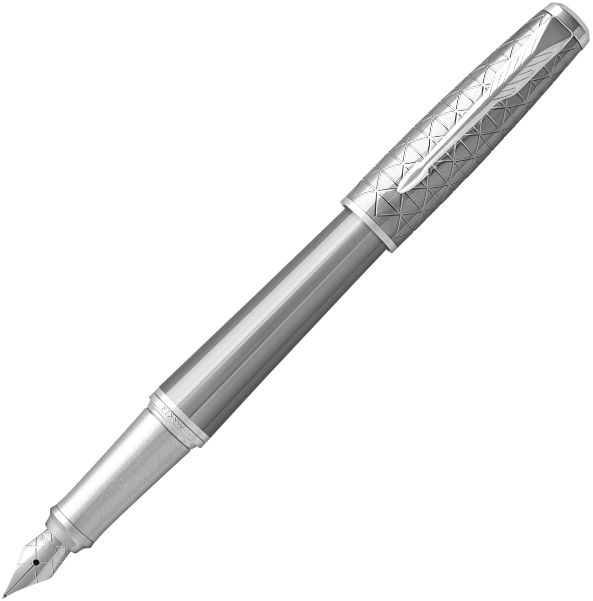 Ручка перьевая Parker Urban Premium F313, Silvered Powder CT (Перо F)