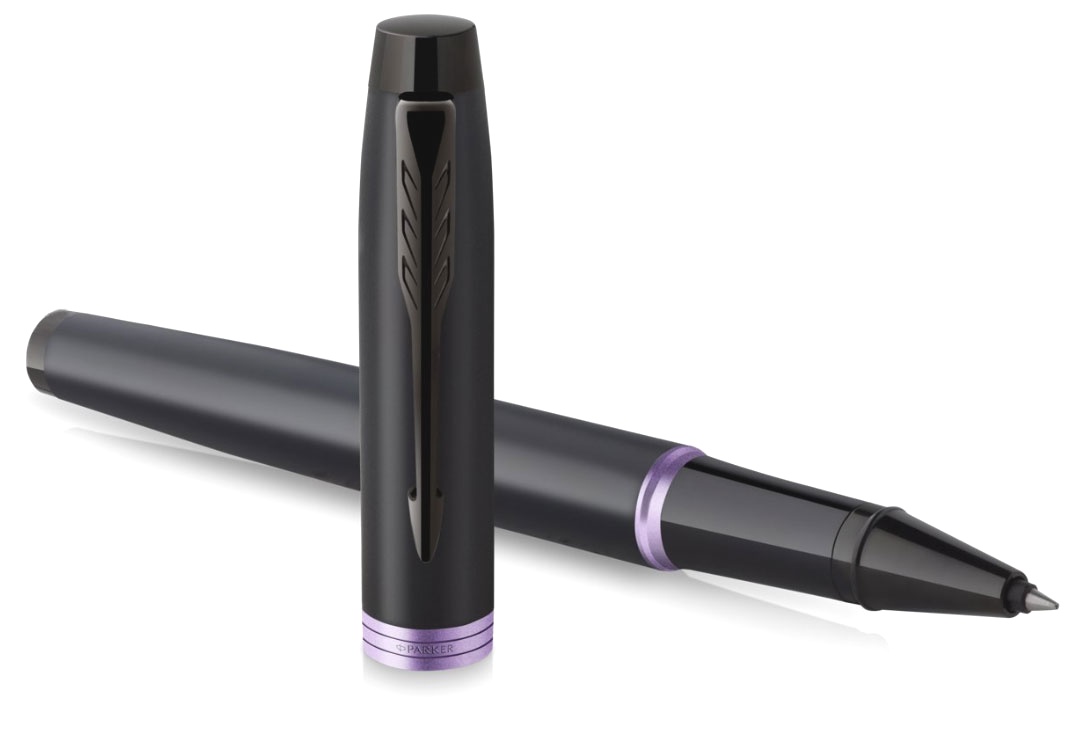  Ручка-роллер Parker IM Vibrant Rings T315, Amethyst Purple PVD, фото 4