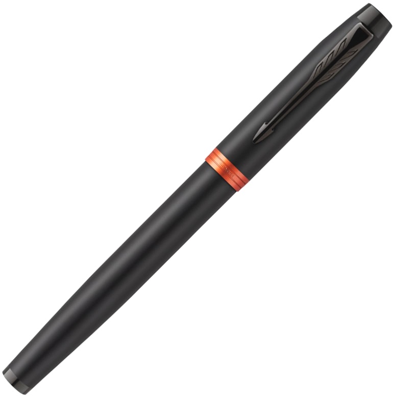  Ручка-роллер Parker IM Vibrant Rings T315, Flame Orange PVD, фото 2