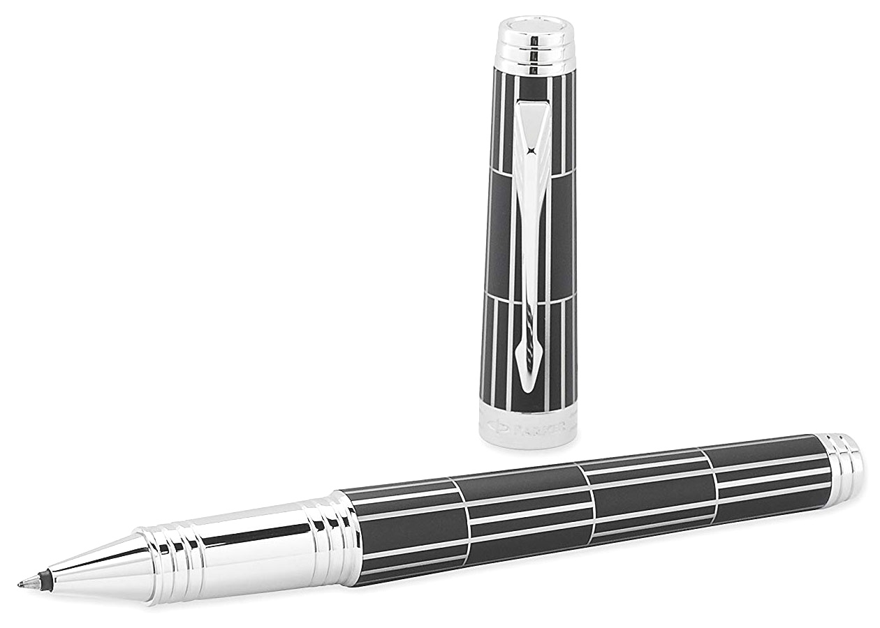 Ручка-роллер Parker Premier Luxury T565, Black СT, фото 3