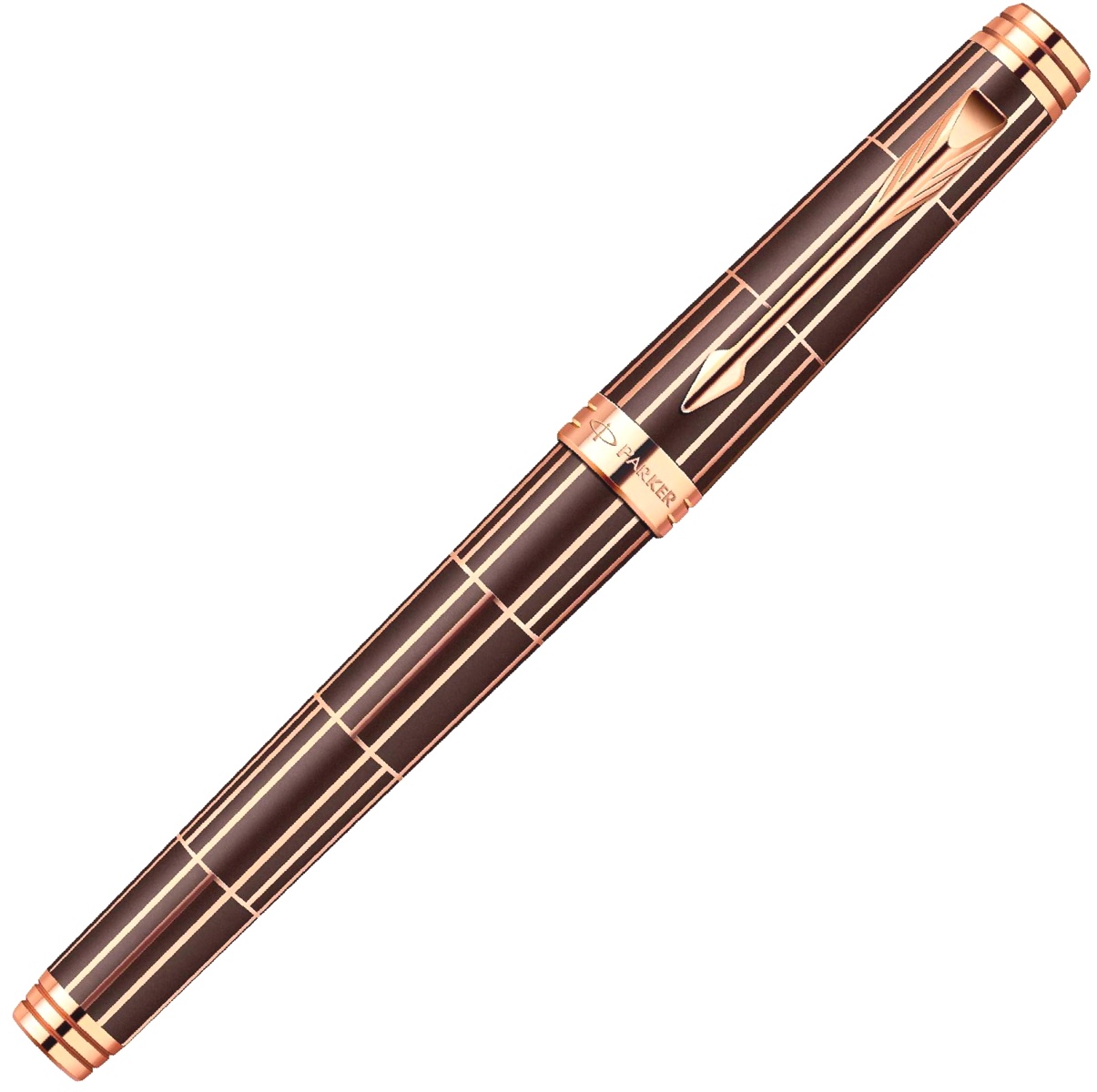 Ручка-роллер Parker Premier Luxury T565, Brown PGT, фото 2