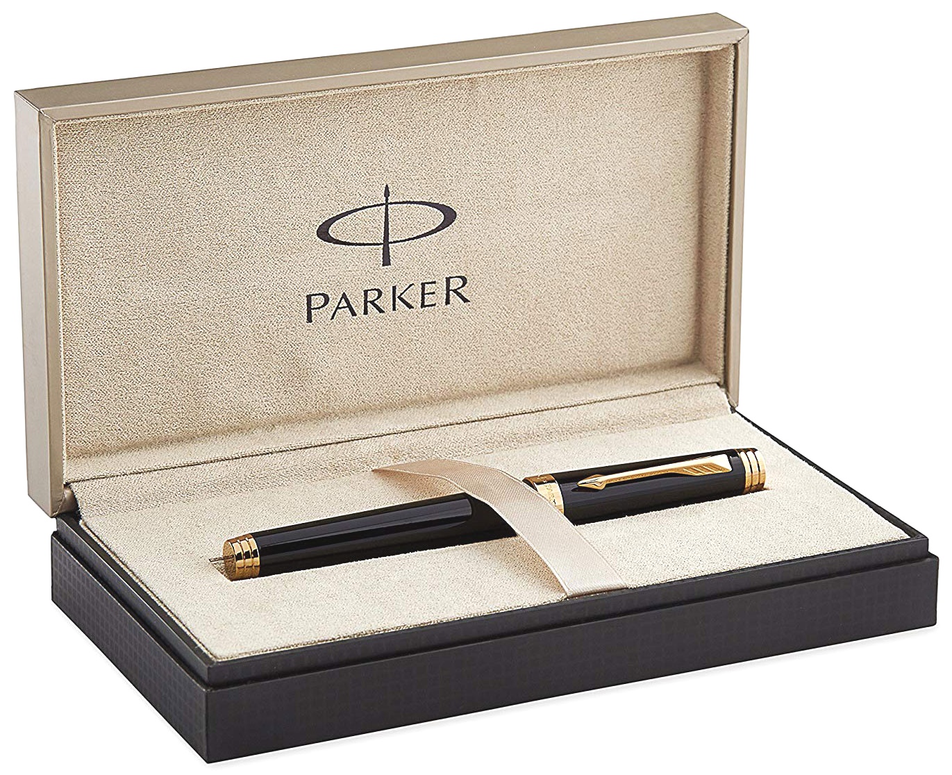 Ручка-роллер Parker Premier T560, Lacque Black GT, фото 4