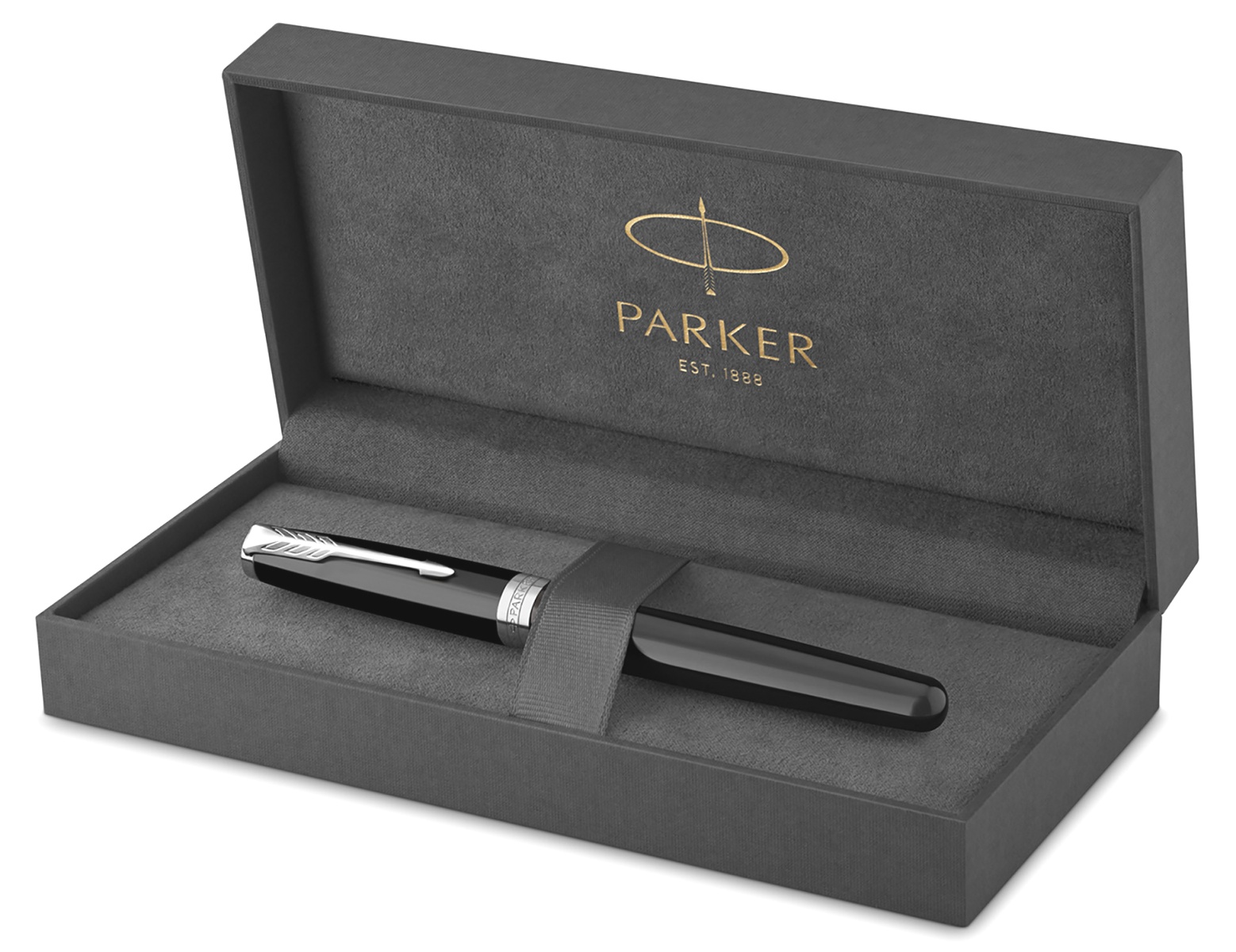  Ручка-роллер Parker Sonnet Core T530, Lacquer Black CT, фото 5